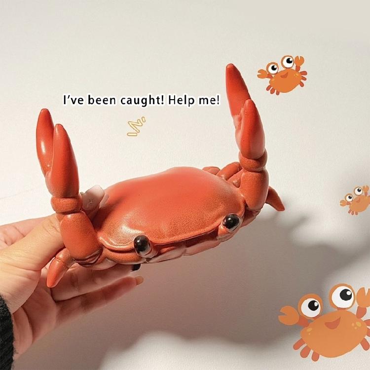 Crab Shape PVC Pen Rest Display Stand Eyeglasses Stand Desktop Pen Organiser Rack for Home Office Desk Decoration