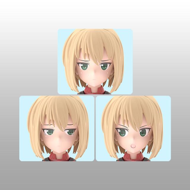 

[Bandai] Bandai 30MS Option Face Parts Expression Set 5 [Color B] Plastic Model Accessory