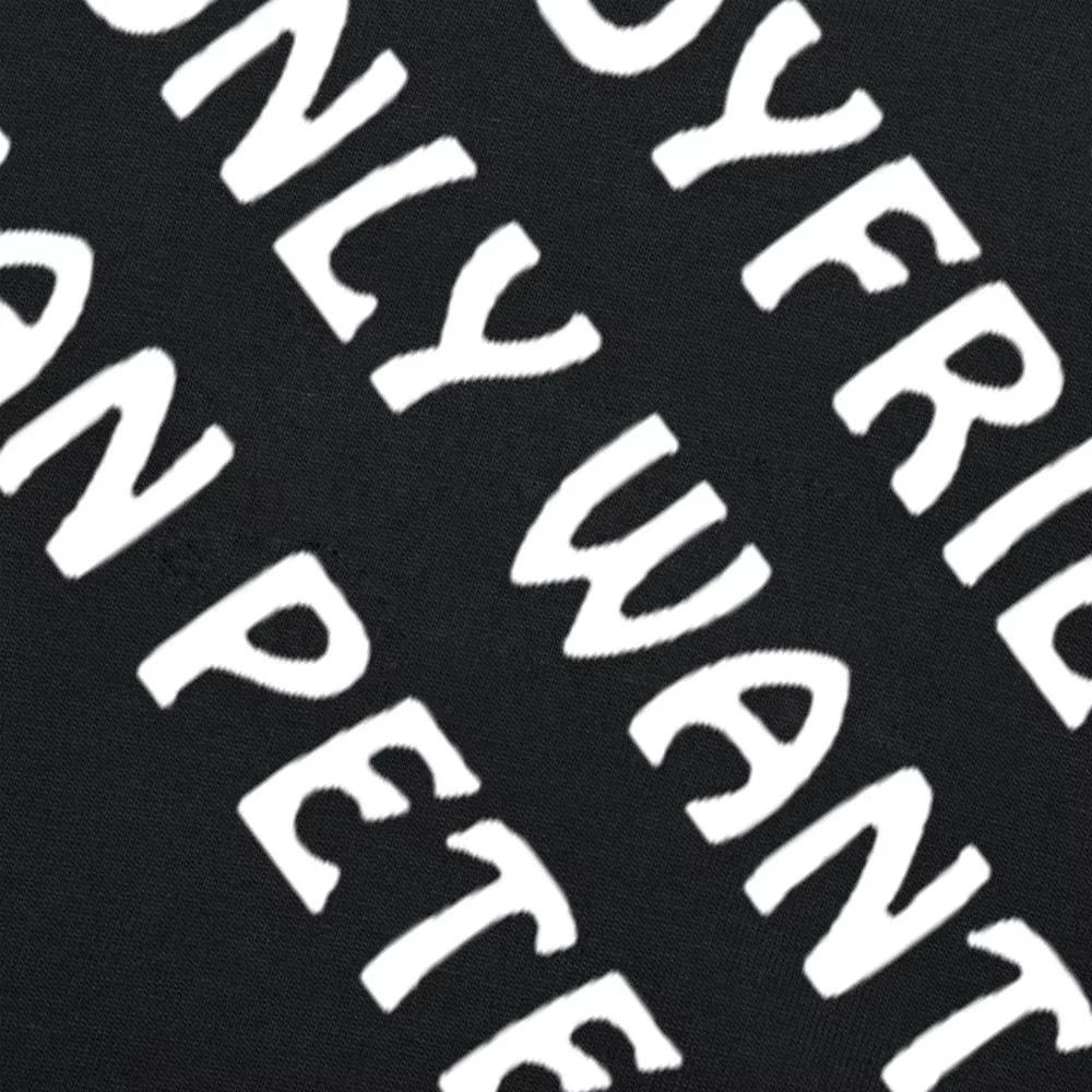 Neuheit Ich will keinen Freund will Evan Peters Herren T-Shirts Grafik Baumwolle Kurzarm T-Shirts Herren Damen Geburtstagsgeschenke T-Shirt