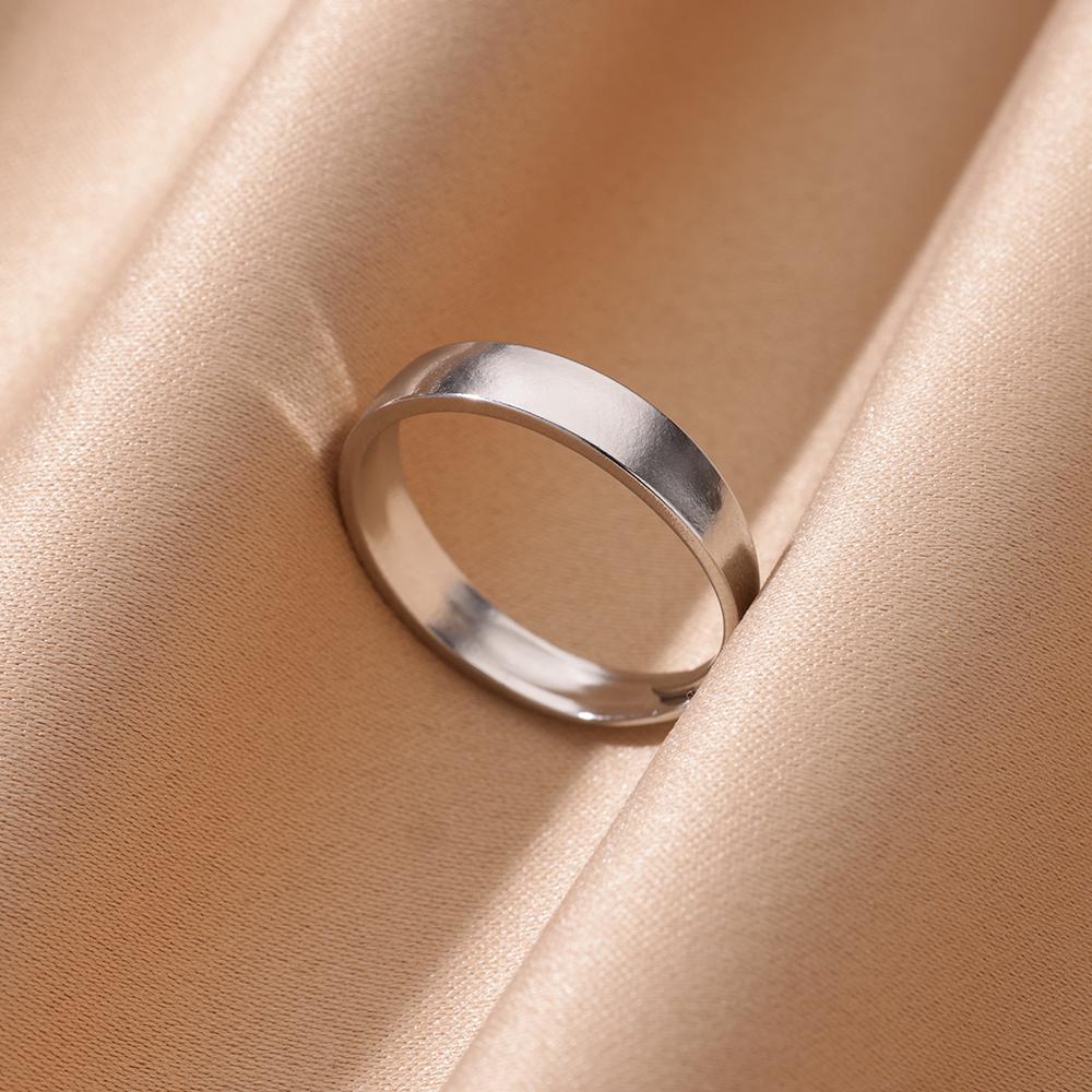 

Classic Stainless Steel Rings For Women Girls Open Gold Color Ring Waterproof Jewelry Wedding Birthday Anniversary Gift