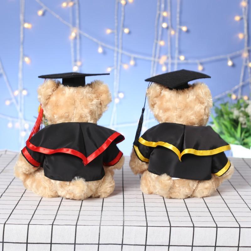 Cute Doctoral Bear Graduation Bear Doll Plush Toy Hat Doctoral Bear Doll Bachelor Bear