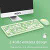 MOFII Sky Hand Pink Multi-Color 2.4G Silent Wireless Keyboard & Mouse Set for Office