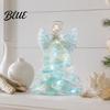 Handmade Christmas Figurine Table Decor Snowman Reindeer Kit Santa DIY Lighted Wreath Tree Decor Xmas