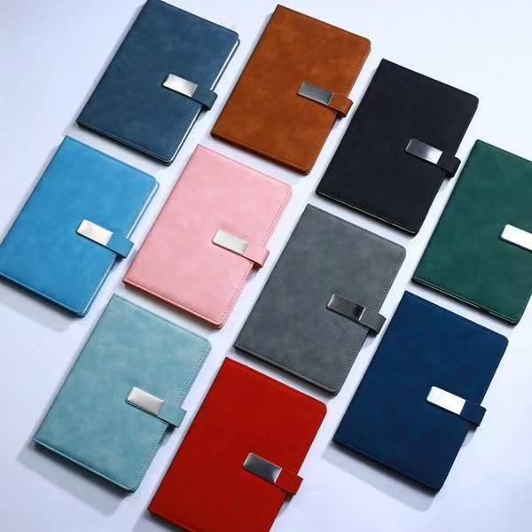 Premium Soft Leather Buckle Diary – Business Office Gift Set with Logo Imprint