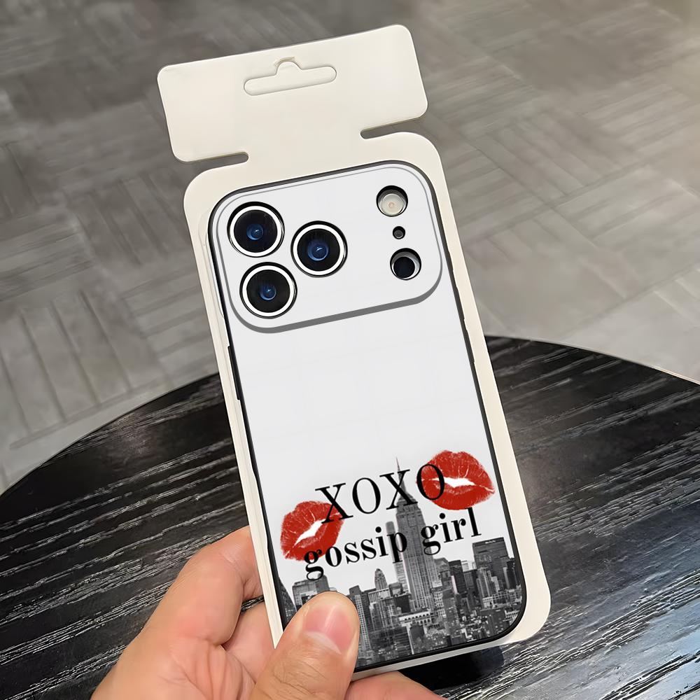 

TV G-Gossip-G-Girl Phone Case For IPhone 17 Air 16 E Pro Max 15 14 13 Mini 12 Pro 11 Max Plus Black Soft Shell iPhone 15 Pro