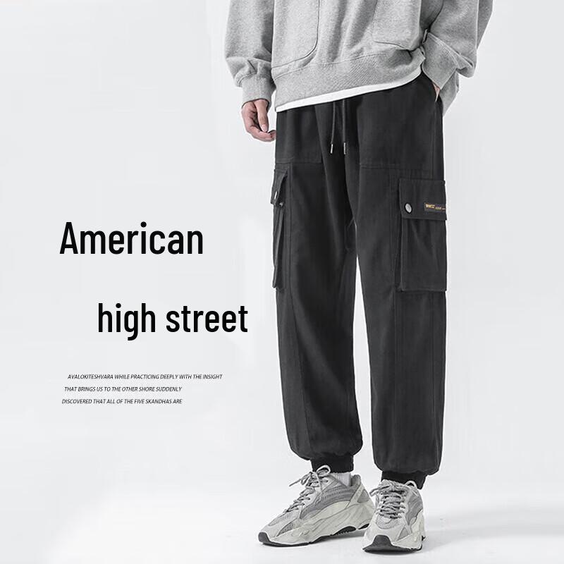 

Dingfengbaoluo Men s Casual Cargo Joggers FK6603 M