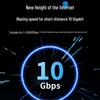 JUXIN Cat6a 10 Gigabit Slim Braided Ethernet Patch Cable
