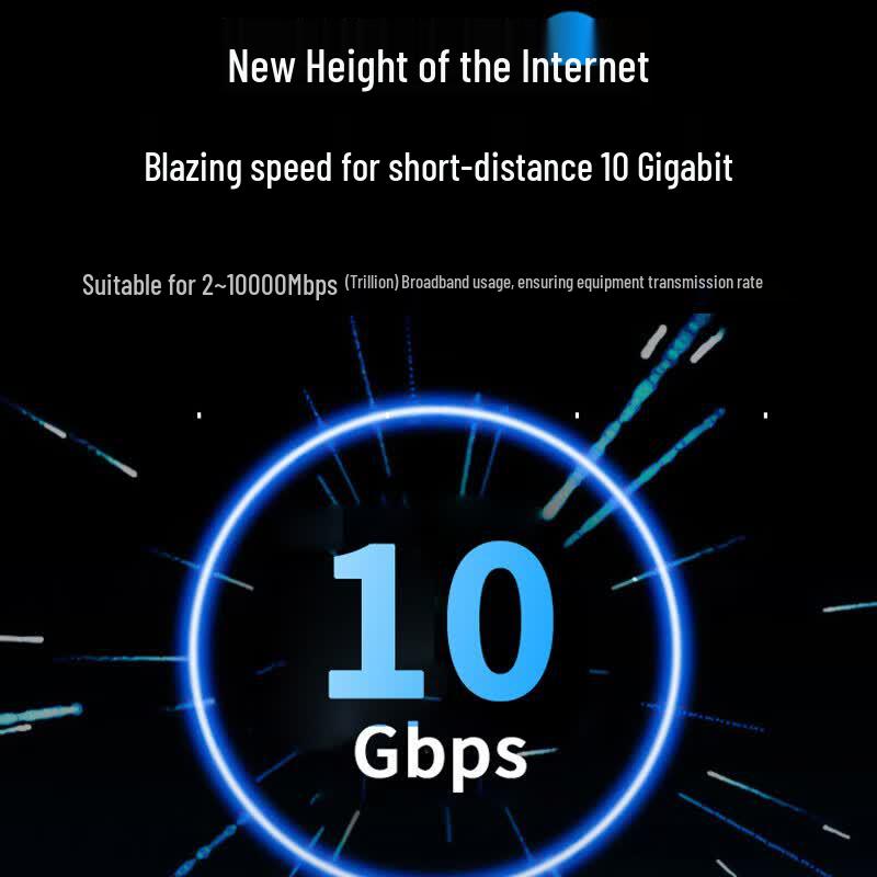 JUXIN Cat6a 10 Gigabit Slim Braided Ethernet Patch Cable