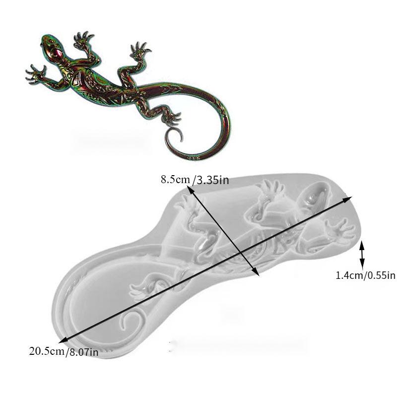 Pattern Gecko Sea Turtle Ornament Silicone Mold DIY Crystal Epoxy Resin Plaster Mold