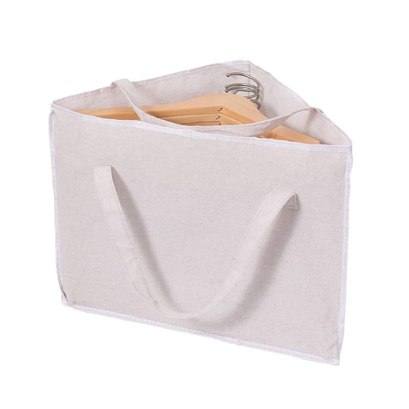 Triangle Space Save Hanger Organizer with Handle Rack Waterproof Portable Storage Bag for Convenient Closet Clothes Organizer