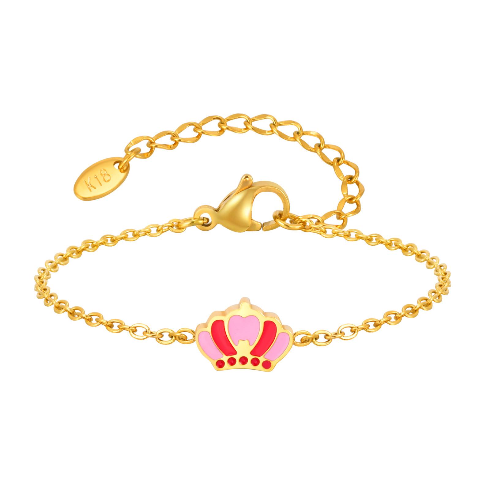 

Cute Heart Flower Buttefly Charms Anklet Bracelet for Kids Baby Child, Adjustable Chain Stainless Steel, Newborn Birthday Gift
