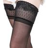 White Lace Top Non-Slip Silicone Stockings Women Ultra-Thin Transparent Thigh High Medias Sexy Lingerie Party Stockings Clubwear