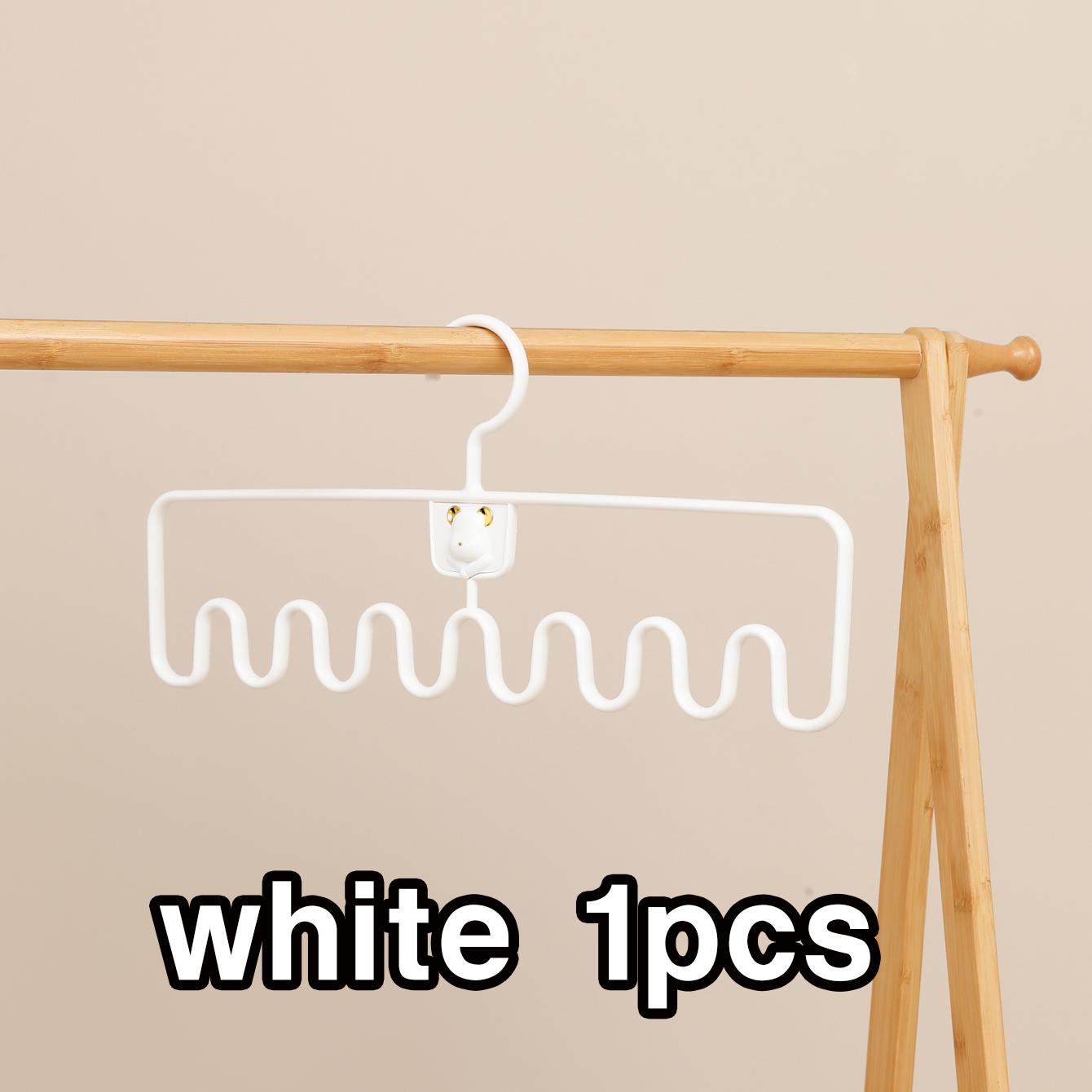 

1/2 Многофункциональная пластиковая вешалка для одежды в форме волны из АБС-пластика, Слинг, Бюстгальтер и Жилет, Крючок для галстуков, Шарф, Стойка для хранения женских сумок для Гардероба