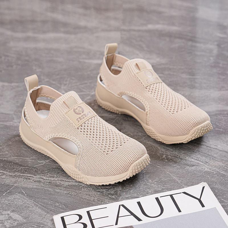 Sub-summer new ins student leisure hollow fly knitting K 35 хаки