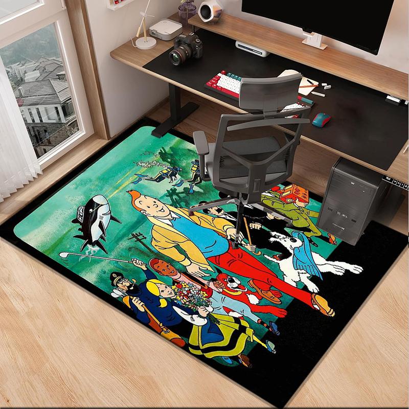 Adventure In The City Office Rug Chair Mat, Game Carpet, Suitable for Front Door, Bedroom, Living Room, Desk, Holiday Gift