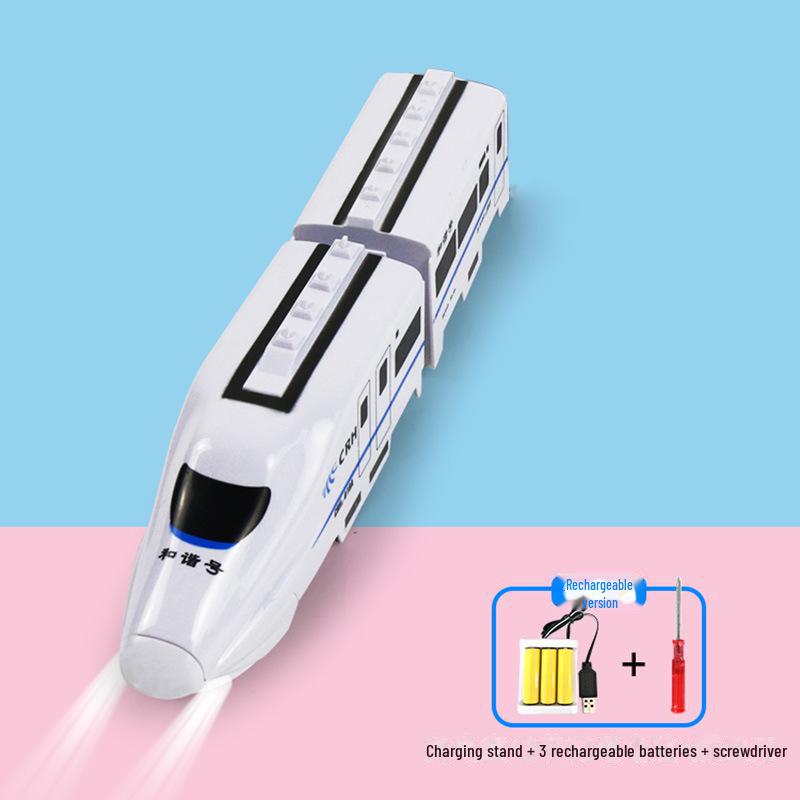 

Электрический поезд Harmony со светом и звуком для детей - Бесплатная доставка Two-section charging version