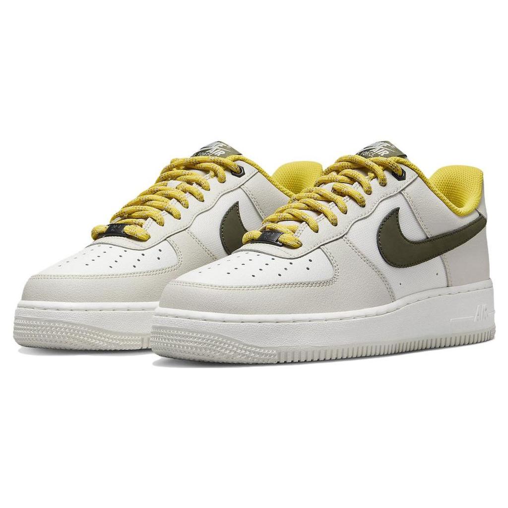 Nike Ανδρικά Αθλητικά Παπούτσια Air Force 1 Low Premium Light Bone Cargo Khaki Κρεμ Summit-White Vivid-Sulfur FV3628-031