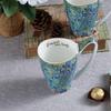 Bone China Coffee Mug, 16oz Large Tea Cup - Design Inspired by Van Gogh's Paintings (Iris Flower)