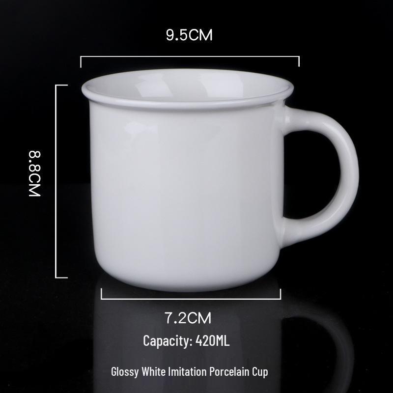 Kreative Keramiktasse mit individuellem Logo für Thermotransfer und Werbegeschenk