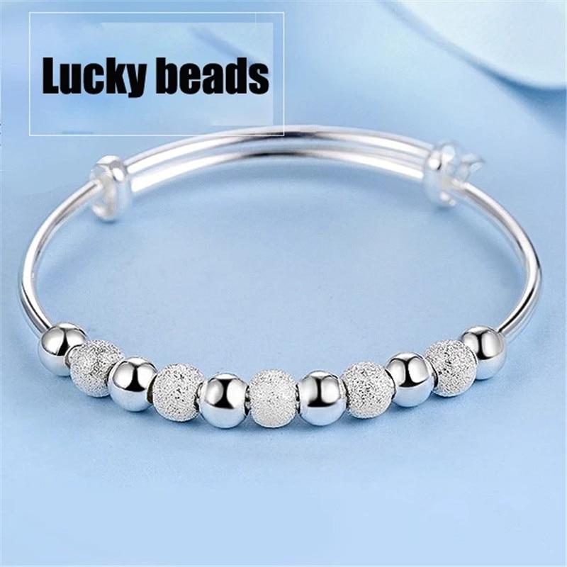  Color Color Lucky Beads Charm Friendship Cuff Bracelets Bangle Graceful Adjustable For Women Bridal Wedding Occasion Jewelry Sl096Elegant Charm