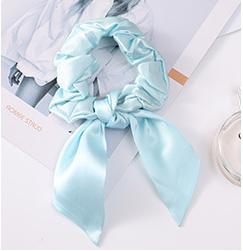 Hot Summer Mulberry Silk Hair Tie Large Satin Fabric Scrunchies Hair Band Woven Bow Hair Rope for Women