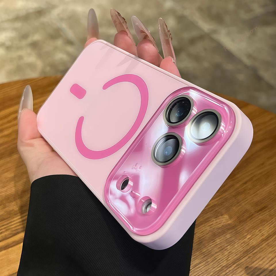 Official Original For Magsafe Magnetic Case For iPhone 17 Air 12 13 14 15 16 17 Pro Max Big Window Glass Lens Protector Cover