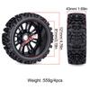 4pcs 121*43mm 1/8 RC Car Off-Road Buggy Tire 17mm Hex for ARRMA Typhon Talion Traxxas Redcat Team Losi Kyosho HPI HSP VRX