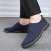 Men Dress Shoes Suede Leather Business Party Leather Wedding Shoes Men Flats Oxfords Formal Shoes