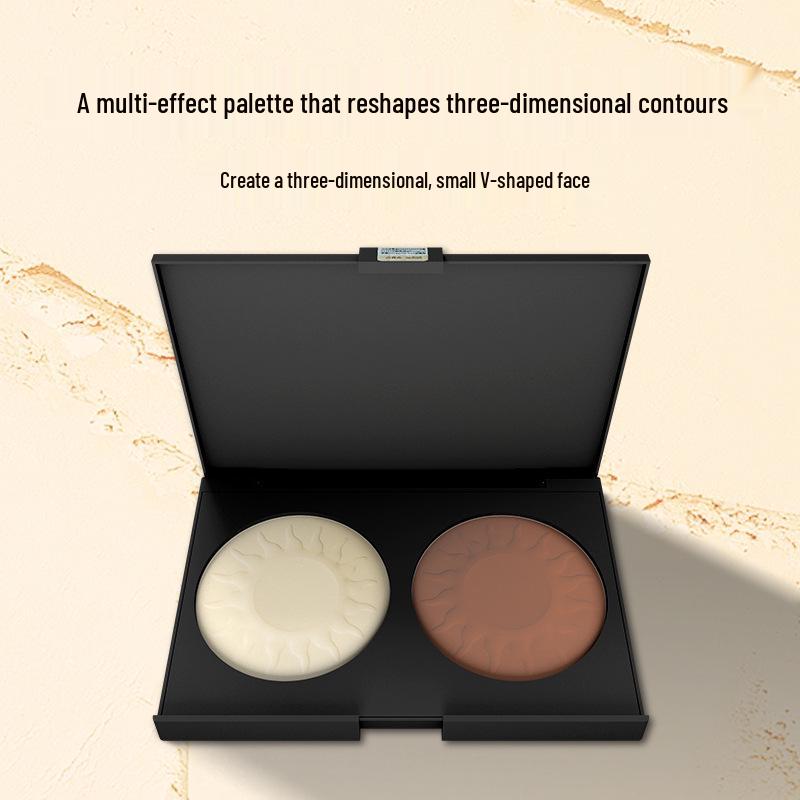 MYG Dual-Color All-in-One Contour, Blush, Matte Shadow, Highlight & Brighten Palette
