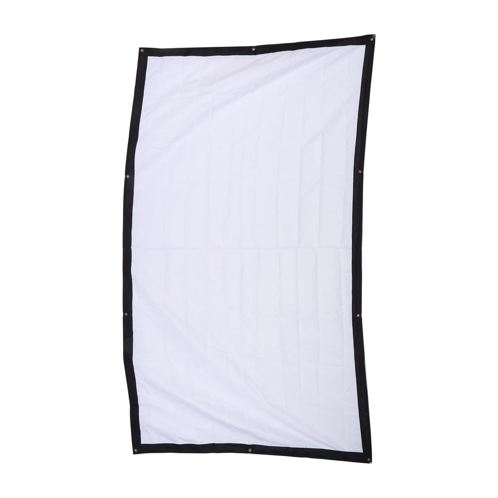 Outdoor Movie Screen 100in Foldable AntiCrease 16:9 Portable Curtain for Home Theater