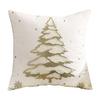 Reindeer Christmas Pillowcase, Winter Snowflake Embroidery Cushion Cover 45x45cm, Cross-border Bestseller