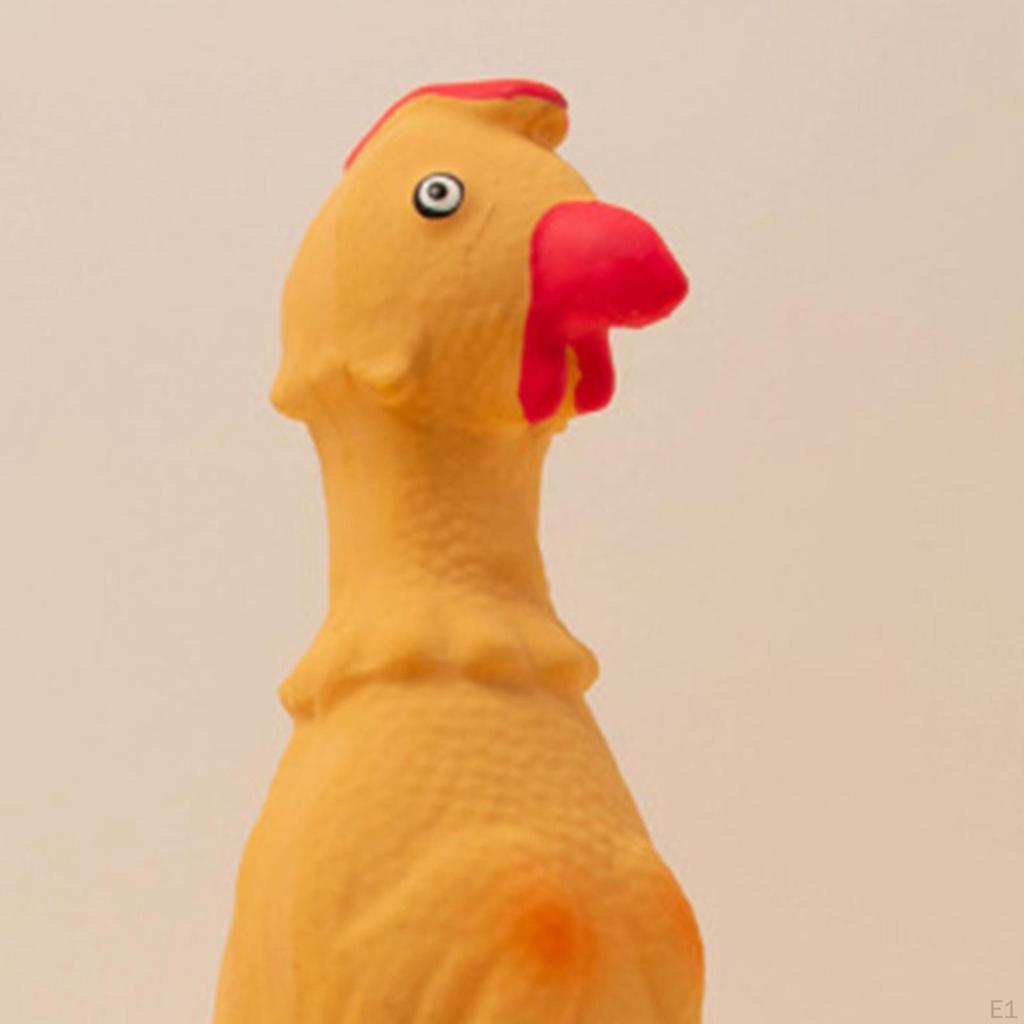 Rubber Chicken Screaming Toy Funny Interactive Party Games Durable Beach Squeaky
