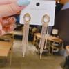 2023 Trendy Tassel Stud Earrings with S925 Silver Needle - Korean Style