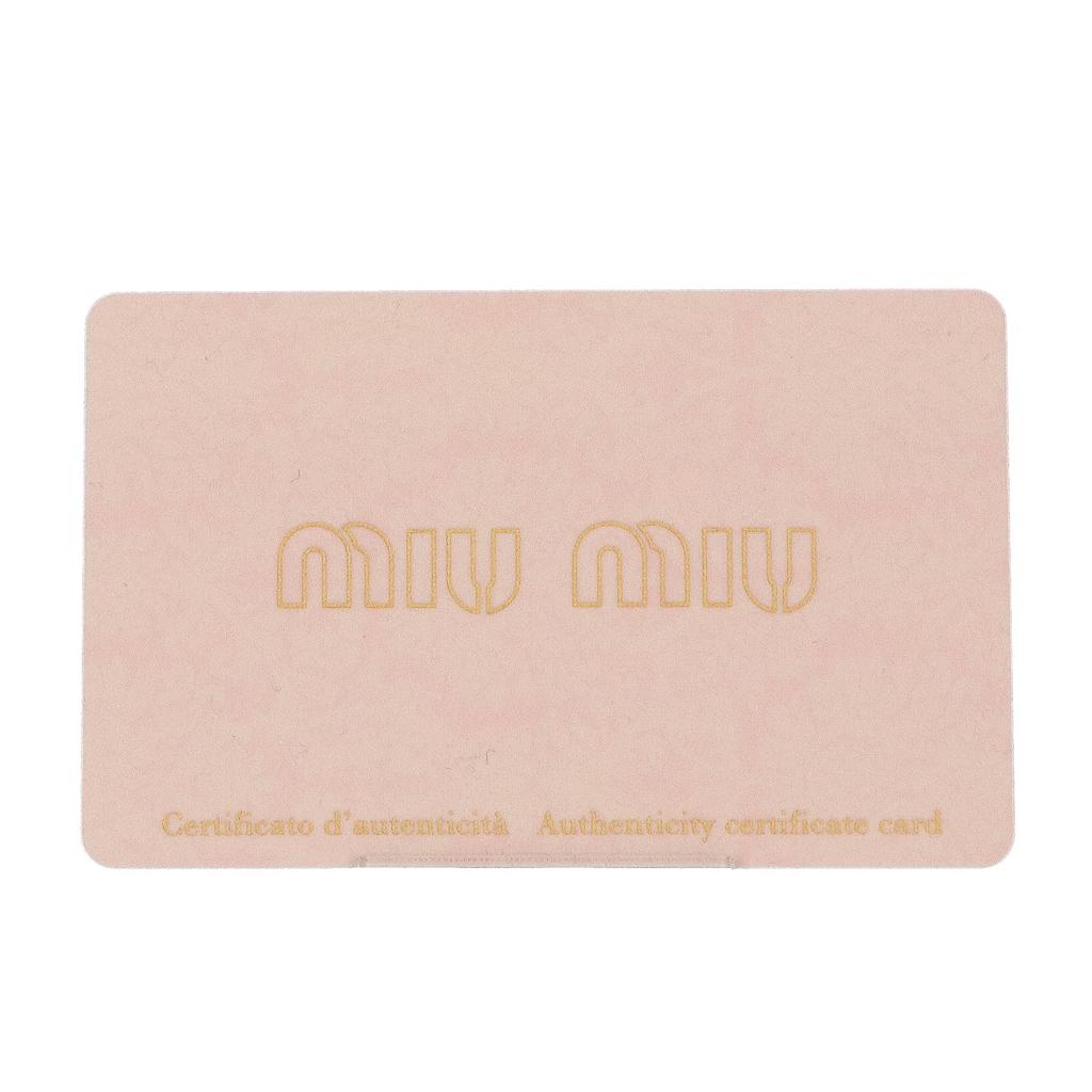 MIUMIU Excellent condition 5NE841 Pile material terry cloth mini bag canvas staple one-shoulder bag Handbag Pink / GD HardwareUsed