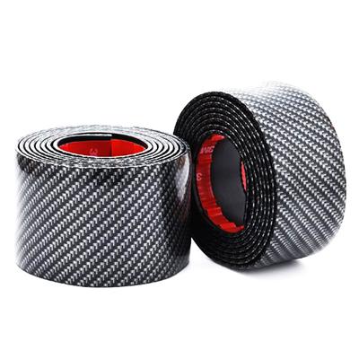 Car Styling Carbon Fiber Mouldings Strip Bumper Decorative Strips Adhesive Door Sill Protection Trim Car Styling Accessories