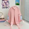 Student Schoolbag Women's Contrast Color Backpack Children's Backpack for Girls