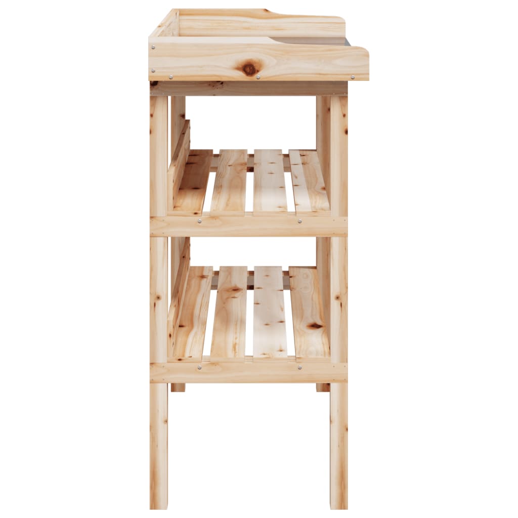 Pflanztisch mit Regalen 78 x 38 x 82,5 cm Massives Kiefernholz
