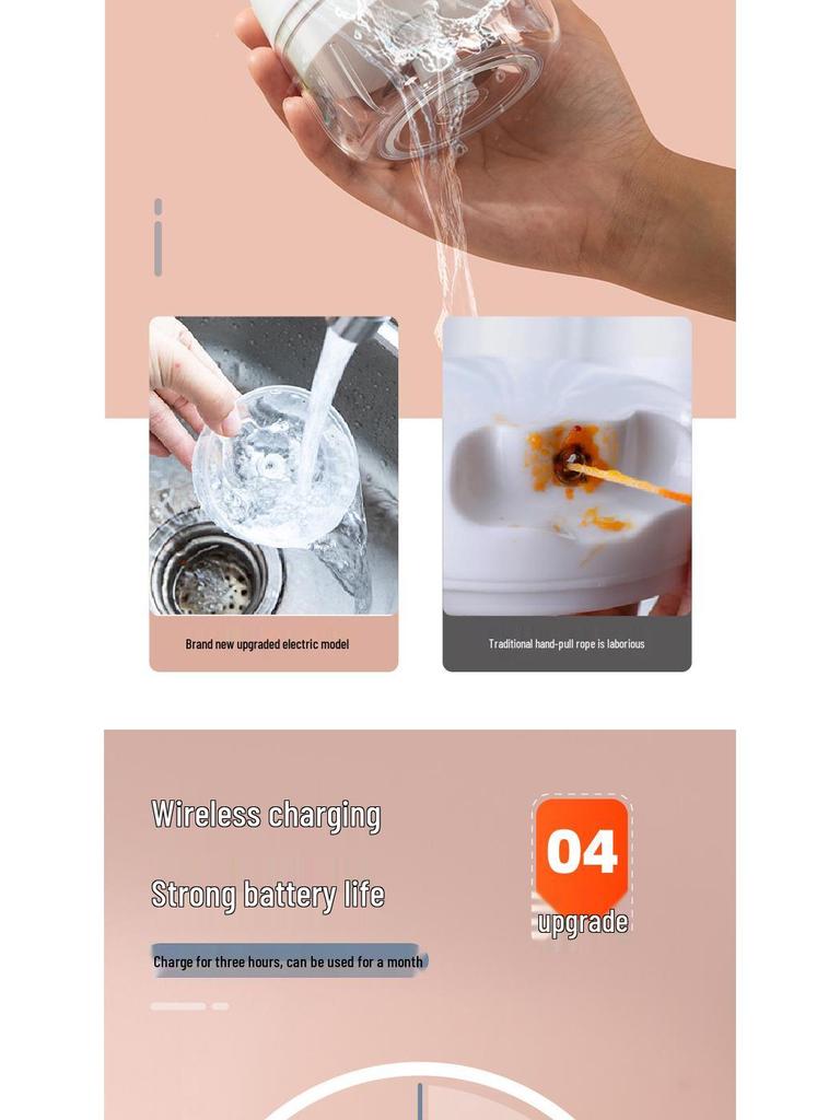 Elektrisk hvitløks- og kjøttkvern: Mini matkutter, kvern og skreller for husholdnings- og babymat