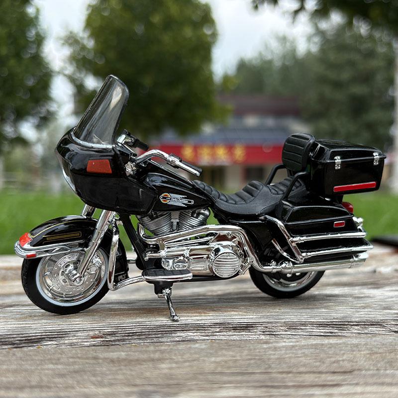 Maisto 1/18 Harley Davidson FLT Tour Glide 1988 Alloy Motorcycle Model Collection Shork-Absorber Off Road Autocycle Model