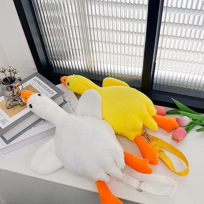 Herbst und Winter neue Cartoon niedliche Entenpuppe Tasche Plüschtasche Jungen und Mädchen Umhängetasche Greifautomat Puppentasche