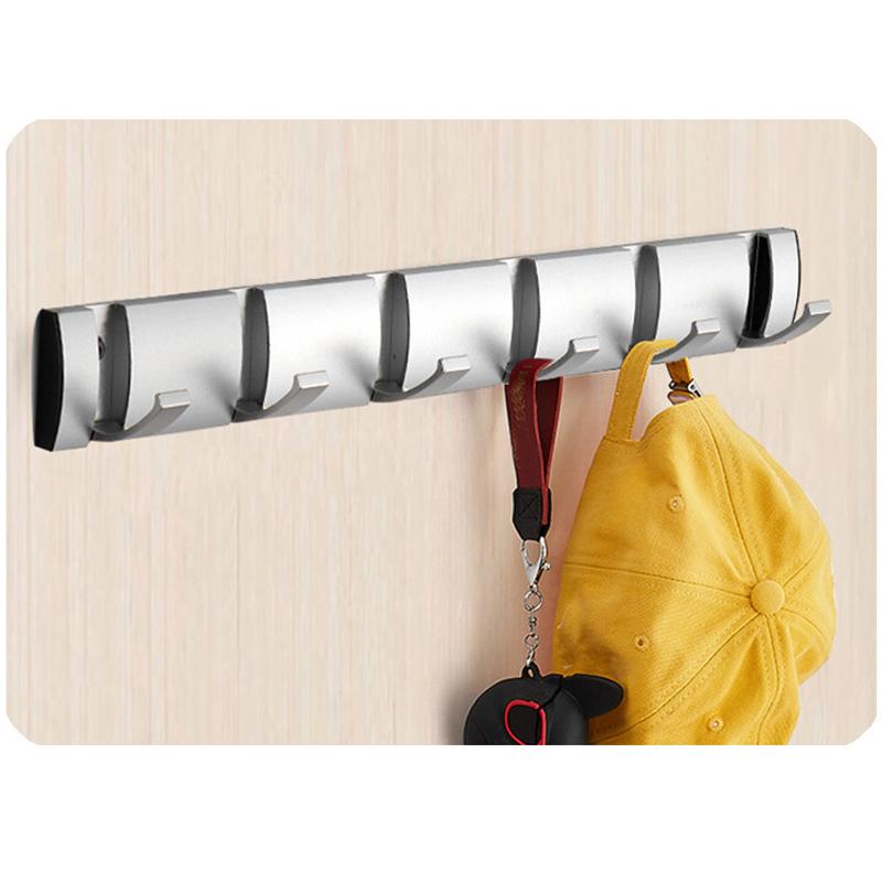 Coat Rack Wall Mount - Modern, Metal Wall Coat Rack Sturdy Wall Hook Rack Rail for Hanging Coat, Jacket, Clothes, Hat