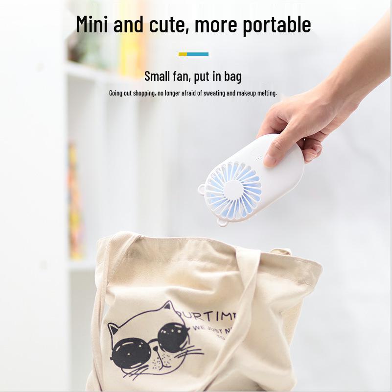 Portable Mini Handheld Fan with Stand and USB Charging