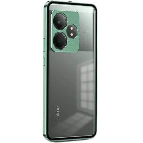Case for Realme GT 6 / 6T, Frame Case, Green