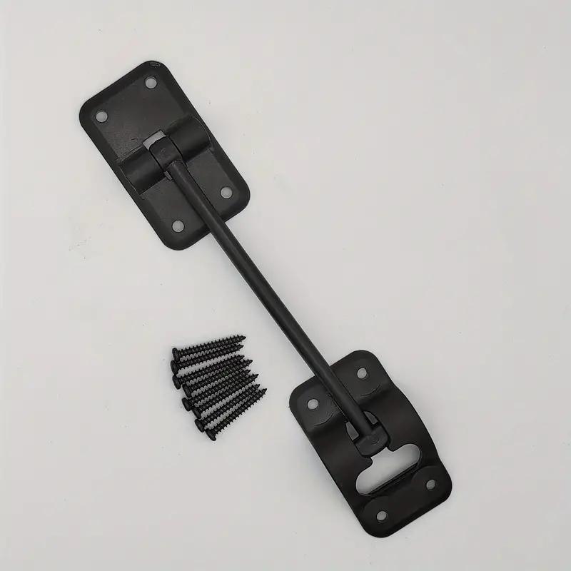 1set Door Retainer Kit White Black Plastic Door Stop Retaining Latch For RV Camper Motorhome Door Stoper With Screw
