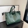 Large Women's Versatile Korean Style Tote Shoulder Handbag - Soft, Trendy & Spacious