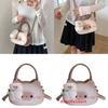 Cartoon Small Cat Pu Crossbody Bag For Girls Daily Use And School Commuting