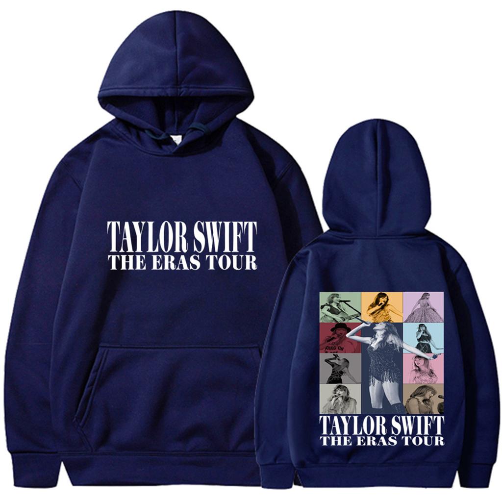 Women's Long Sleeve Pullover Hoodie Crewneck Sweatshirt Loose Fit Fleece Lined Letter Print Casual Top with Front Pocket and Adjustable Hood