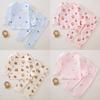 Baby Cotton Sleepwear Set With Shoulder Buttons Nonslip Comfortable Indoor Wear