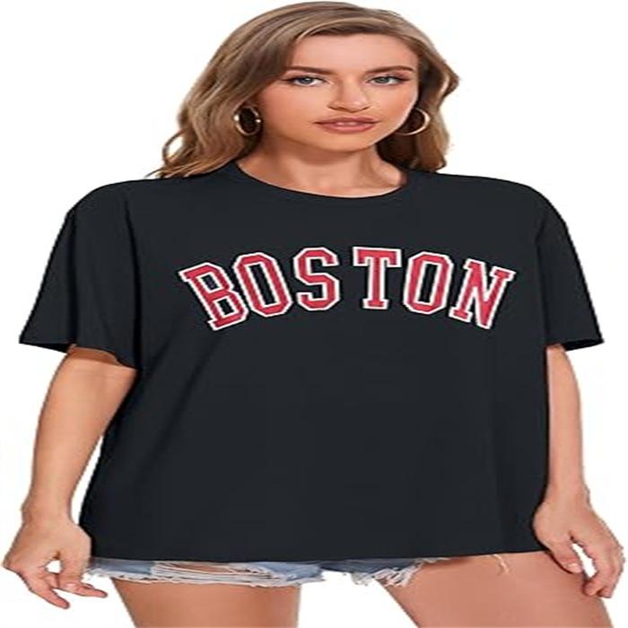 Summer Round Neck Printed Top Fashionable Casual Cute Short Sleeved Women's Pure Cotton T-shirts