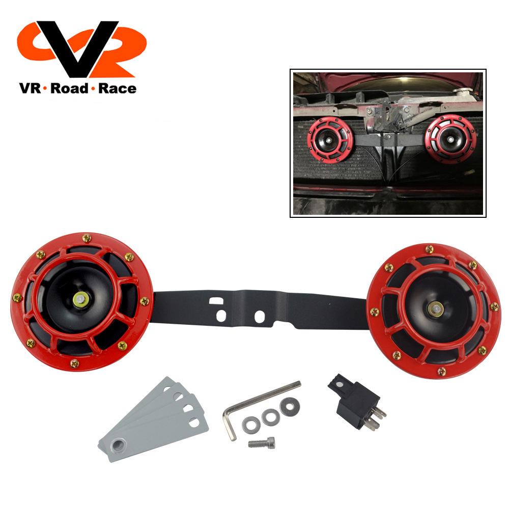 12V High/Low Pressure Basin-Shaped Car Horn with Relay & Bracket for Subaru